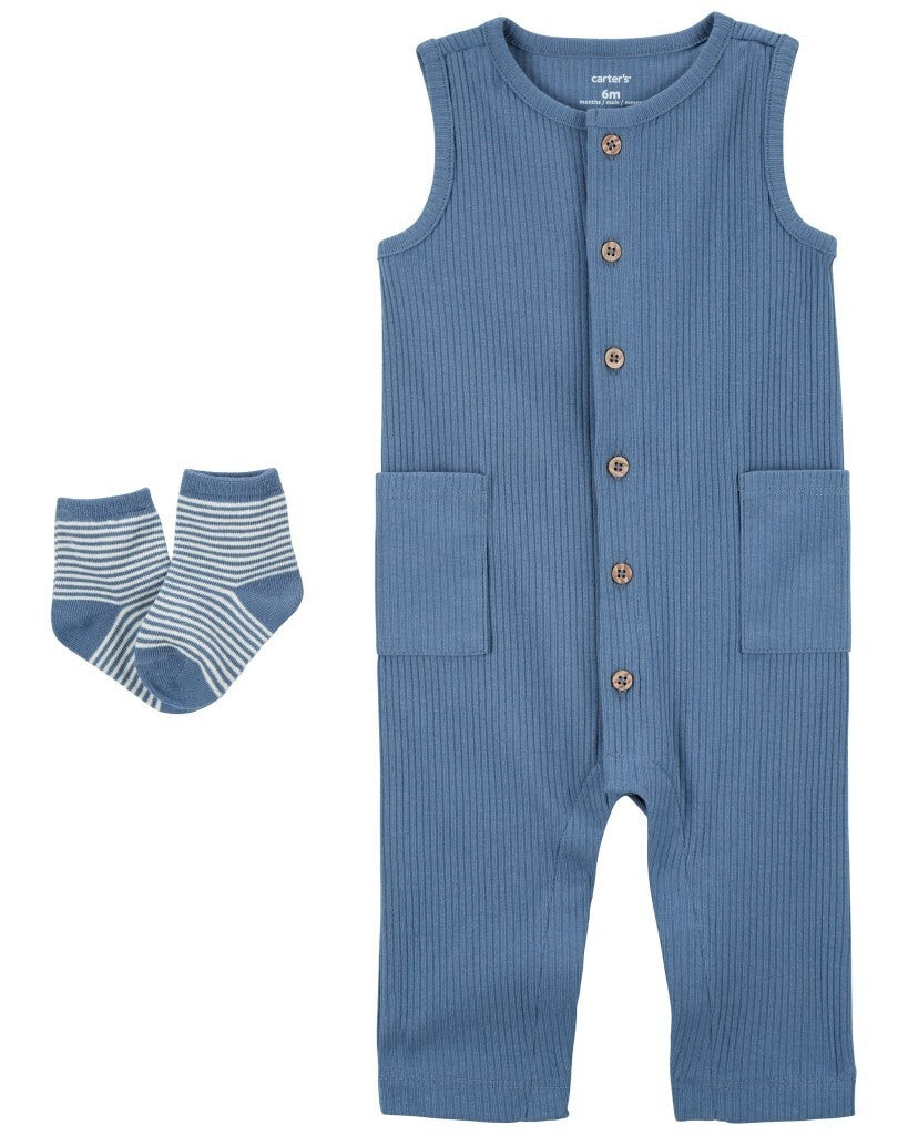 Conjunto de 2 piezas enterizo y medias