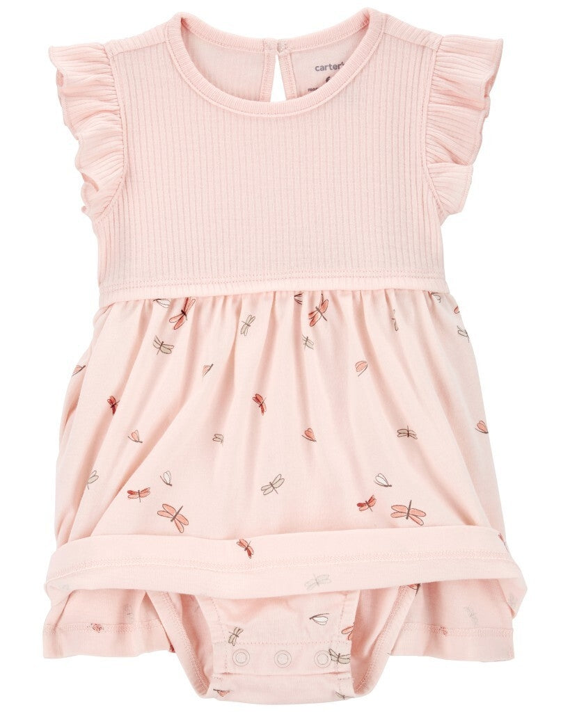 Conjunto de 2 piezas de vestido pañalero con suéter