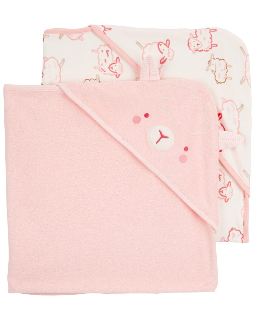 Paquete de 2 Toallas con Capucha para Bebé
