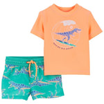 Traje De Baño De 2 Piezas - Dinosaurio