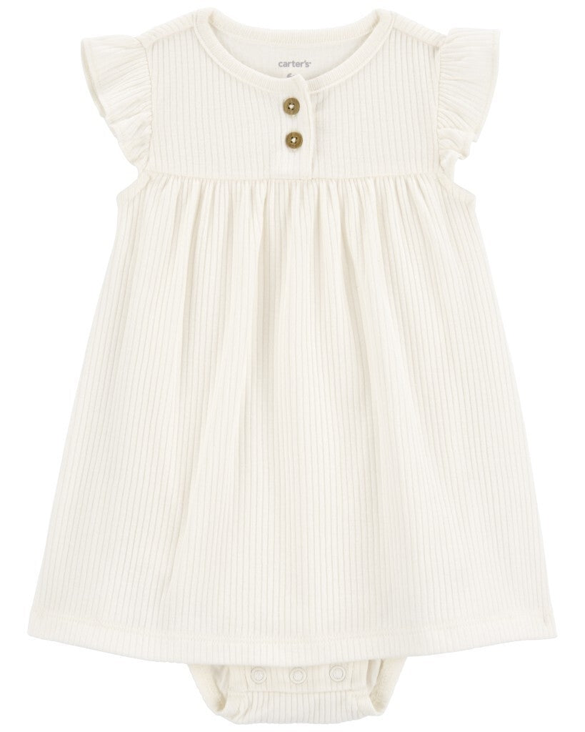 Conjunto de 2 piezas de vestido pañalero con suéter