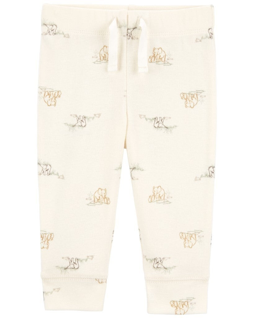 Conjunto de 3 piezas con chaqueta - Elefantes - Blanco