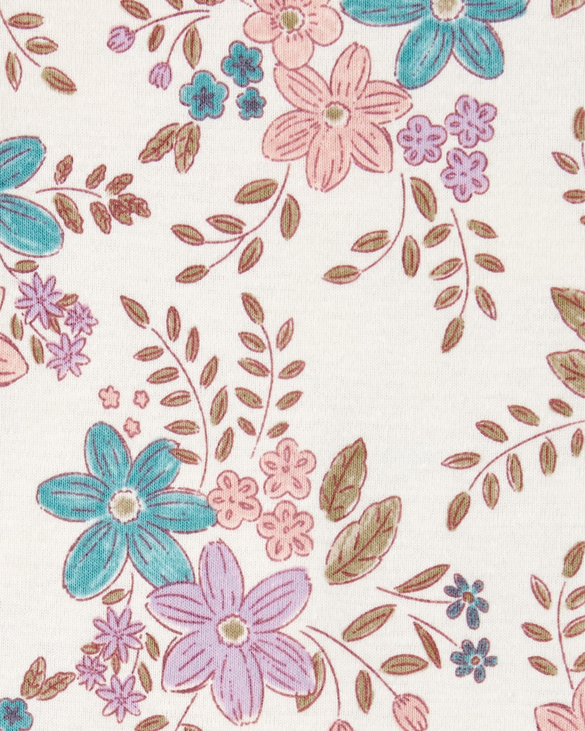Paquete De 5 Pañaleros De Manga Corta - Flores
