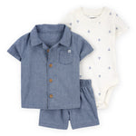 Conjunto de 3 piezas estilo chambray - Ancla