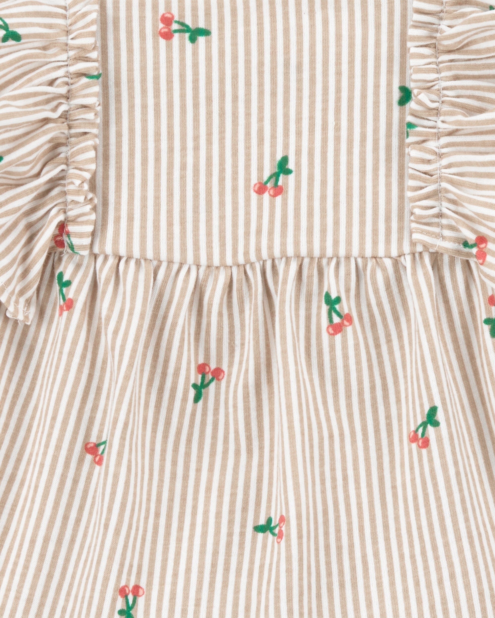 Conjunto de 3 piezas con shorts - Cerezas