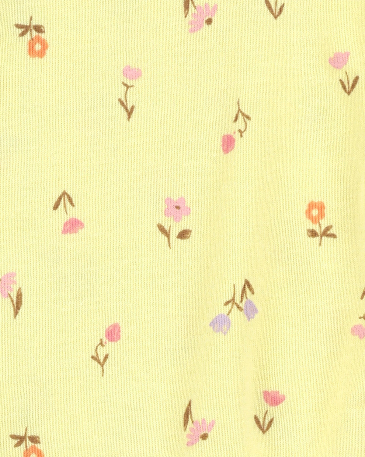 Conjunto de 3 piezas con estampado floral para bebé niña – Amarillo/Chambray