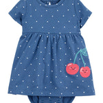 Vestido Pañalero - Cerezas