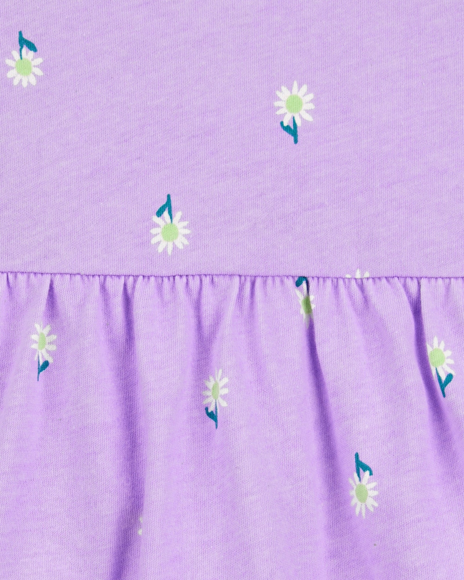 Vestido Pañalero - Flores - Lila