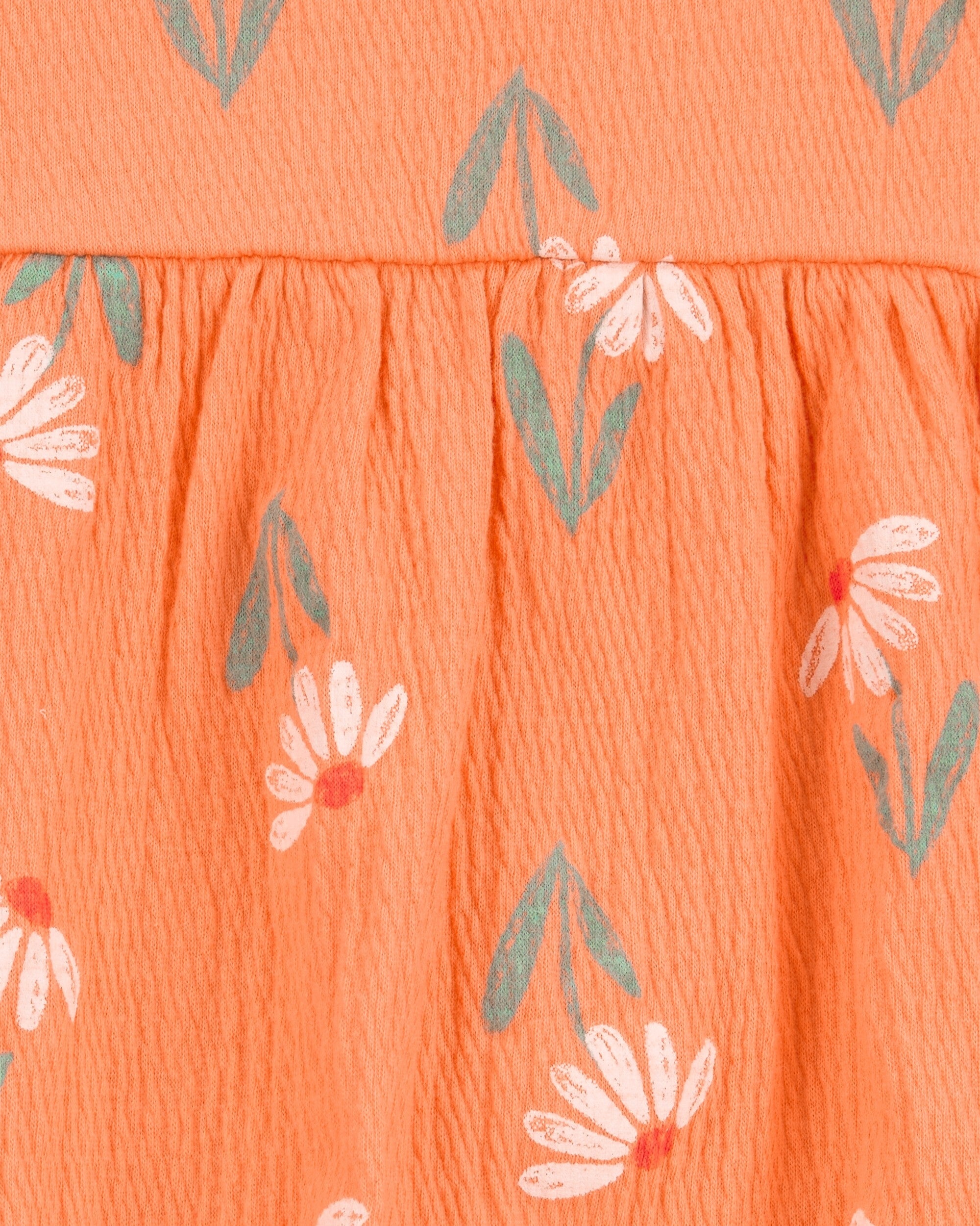 Romper Estampado Flores - Naranja