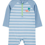 Traje De Baño De 1 Pieza - Rayas