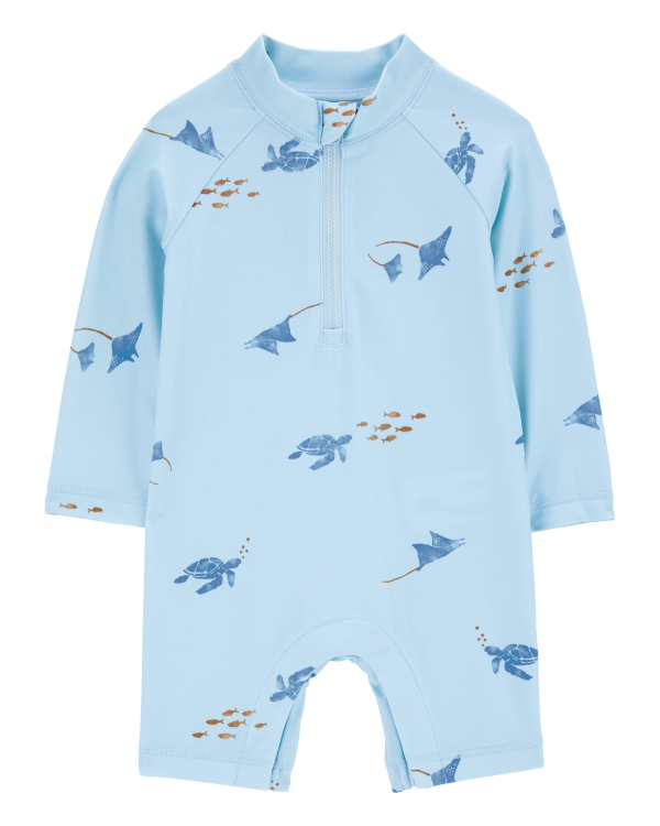Traje De Baño De 1 Pieza - Tortuga - Verde