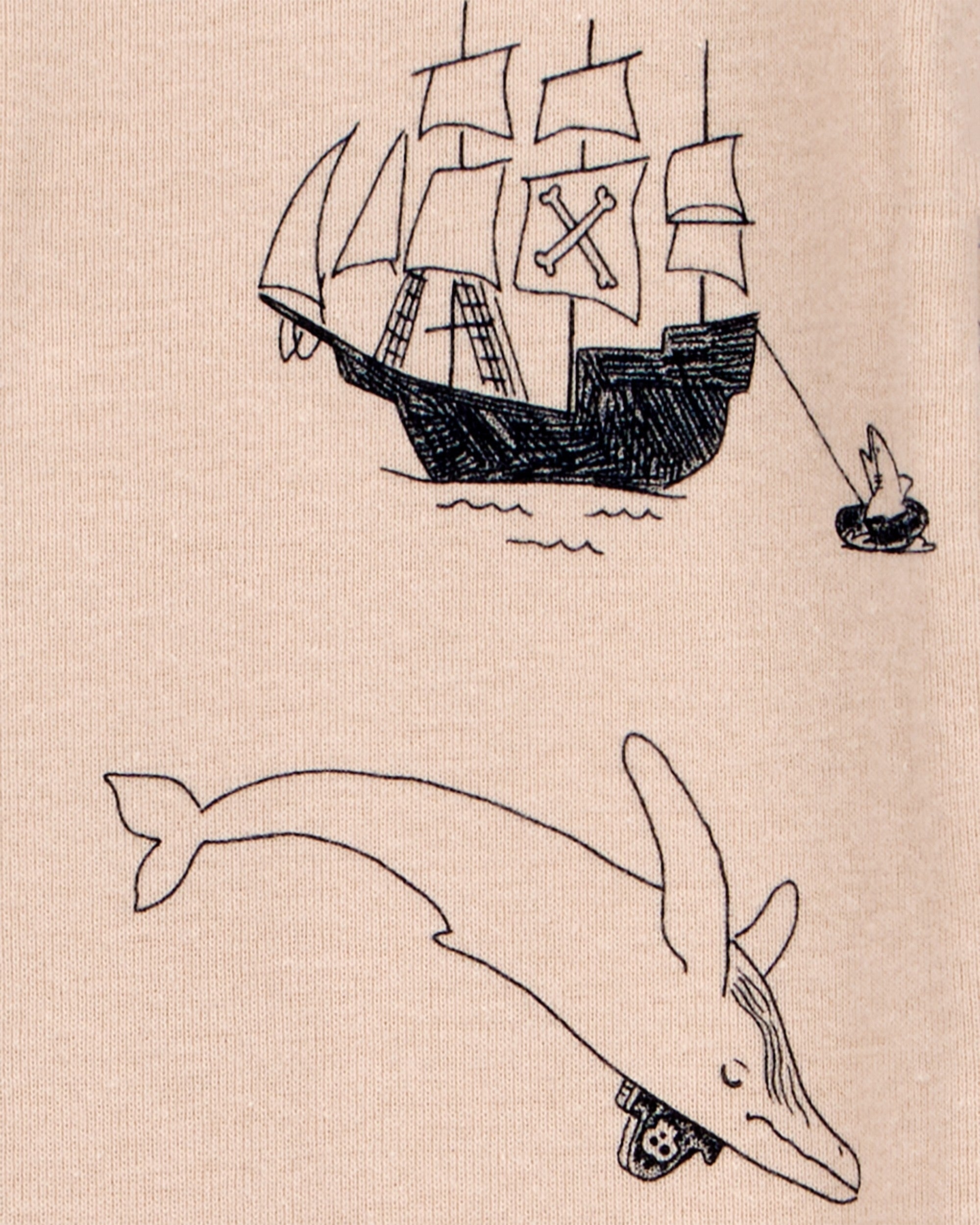 Pijama de Algodón De Ajuste Perfecto - Bote Pirata - Khaki