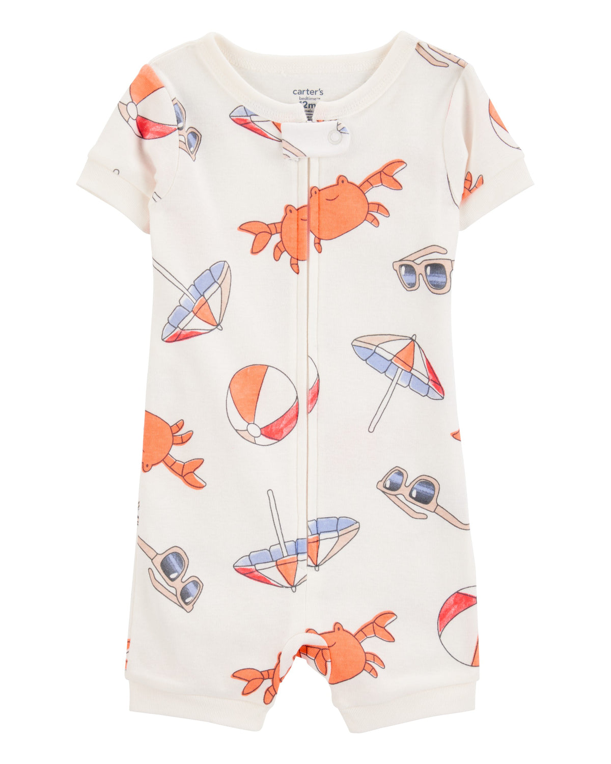 Pijama De Cangrejo De Playa 100% Algodón Ajuste Perfecto - Multi