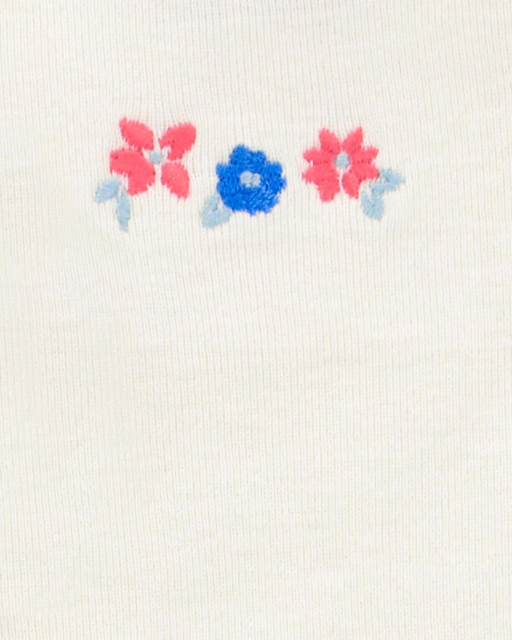 Conjunto de 3 piezas cubrepañal - Flores