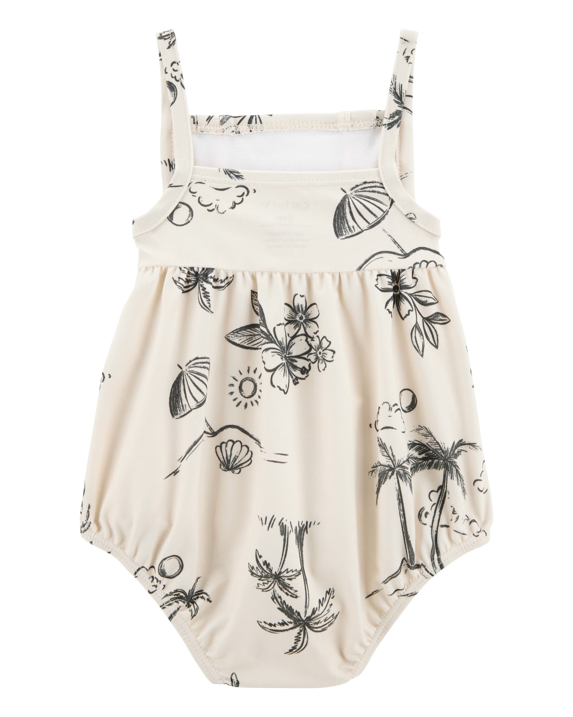 Traje De Baño De 1 Pieza - Estampado Playero