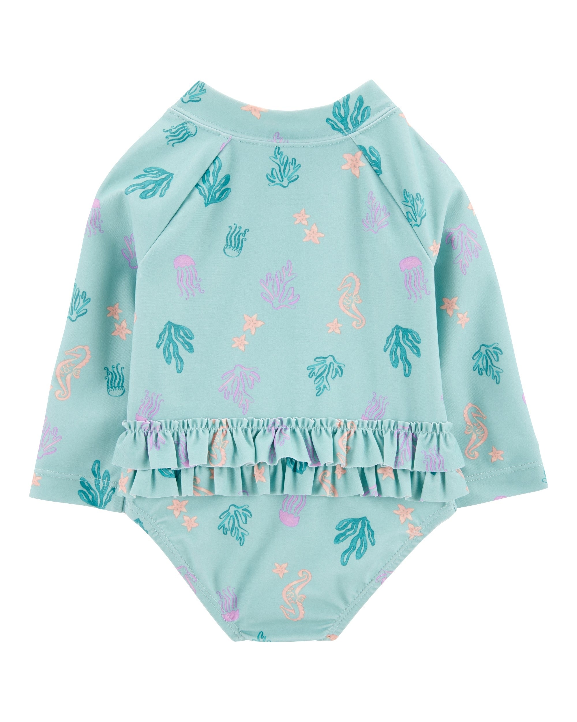 Traje De Baño De 1 Pieza - Estampado Coral