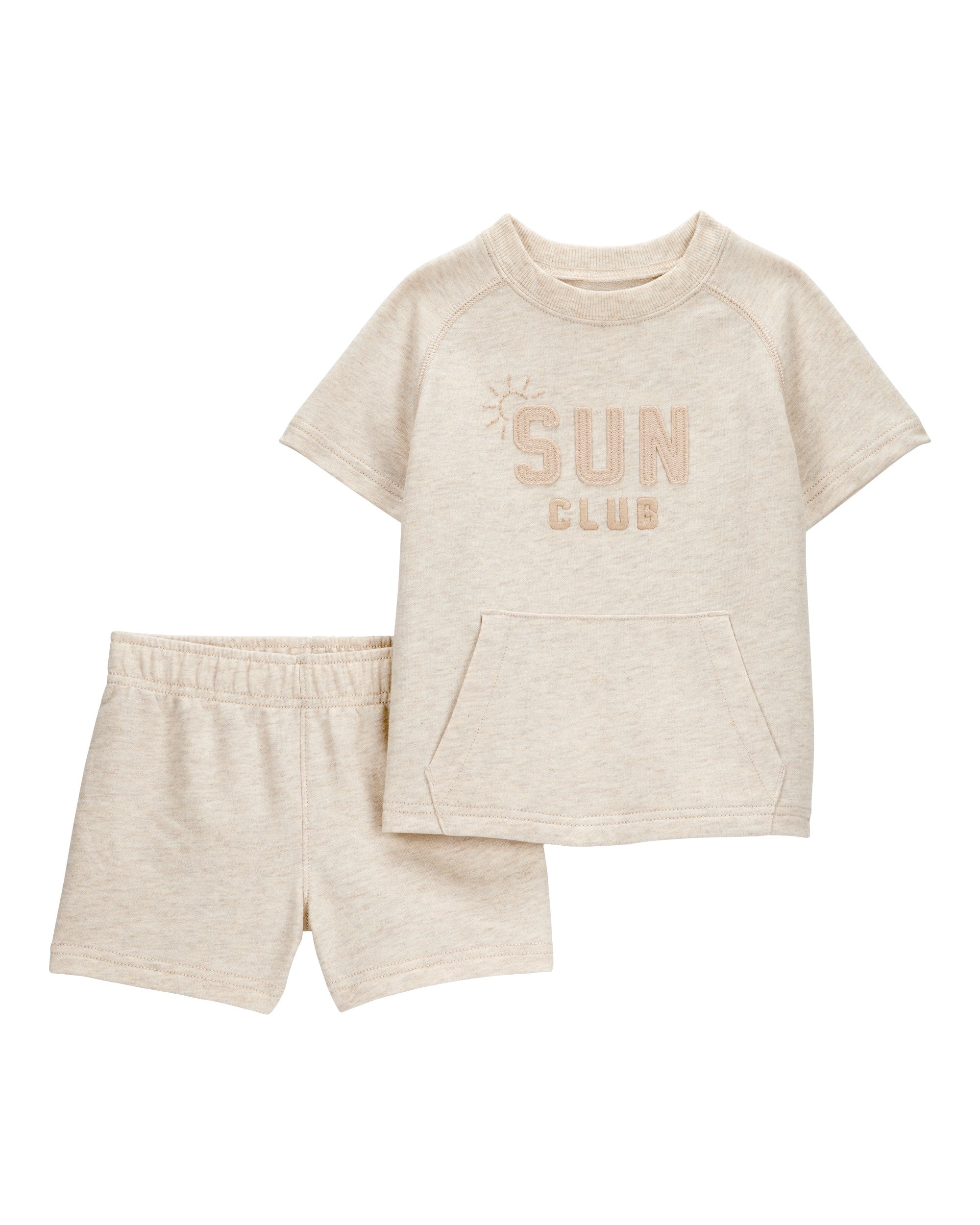 Conjunto de 2 piezas camisa y shorts "Sun Club"