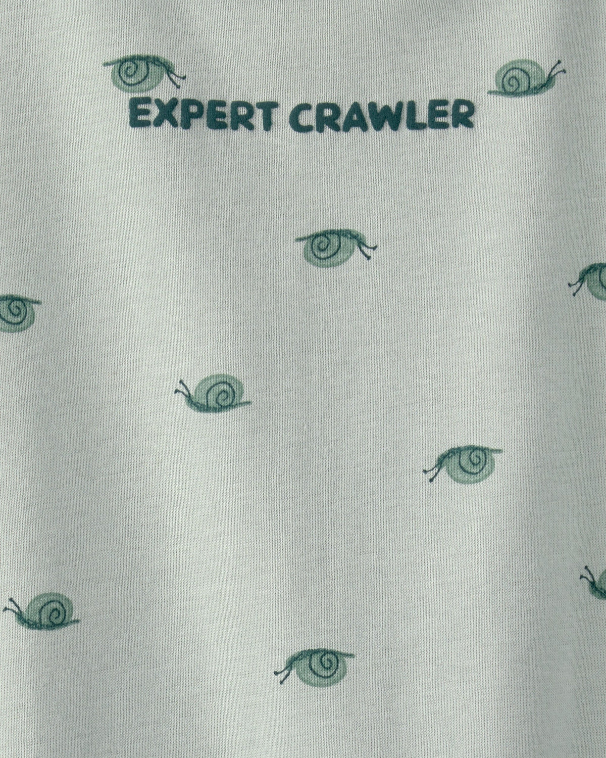 Romper De Manga Corta Conestampado De Caracoles - Verde