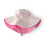Gorro Para Nadar Reversible - Rosa/Blanco