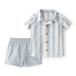 Conjunto De 2 Piezas Con Playera Y Short - Azul
