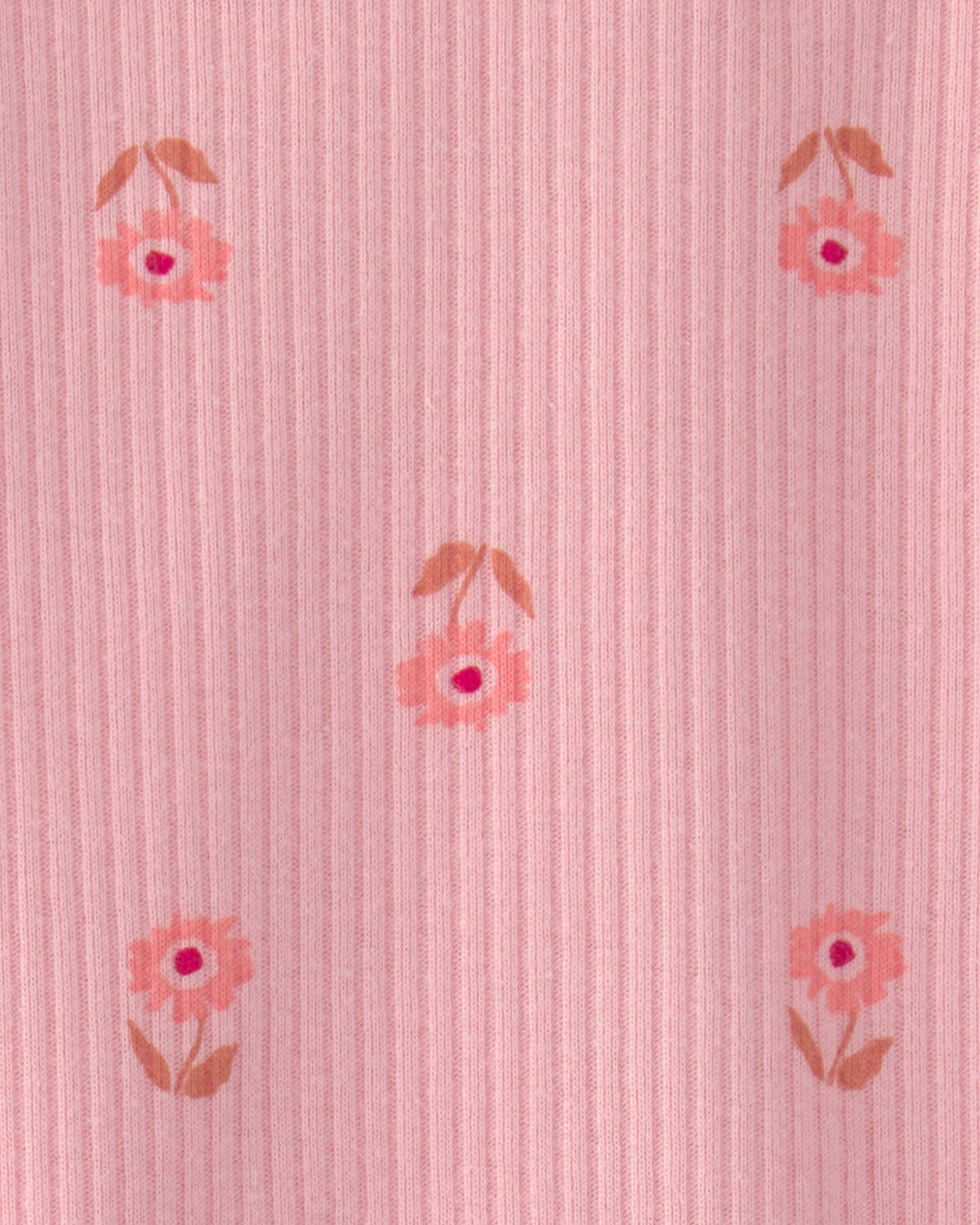 Conjunto de Pañalero Sin Mangas y Short Floral - Rosado
