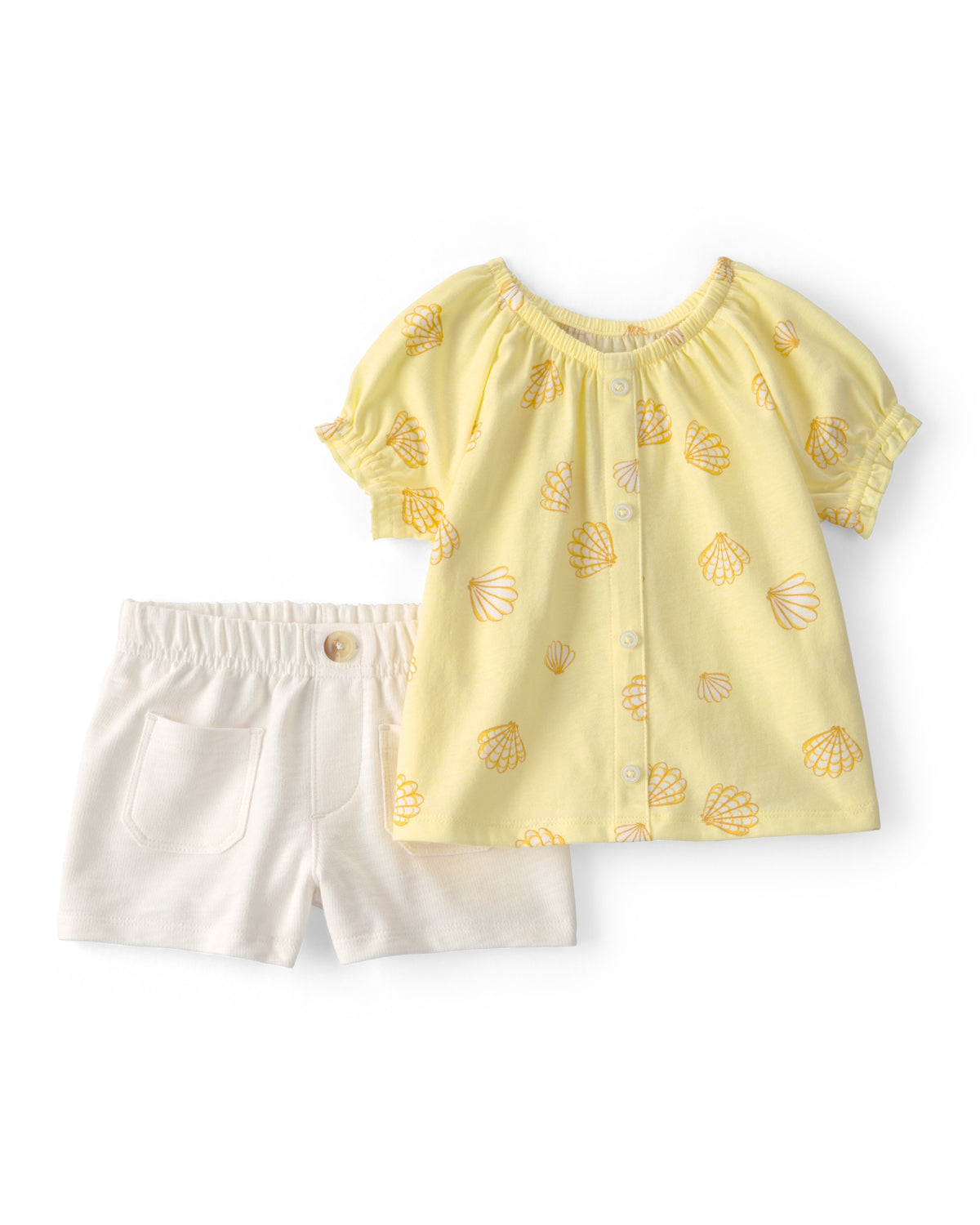 Conjunto De Playera Y Short Con Conchitas - Multi