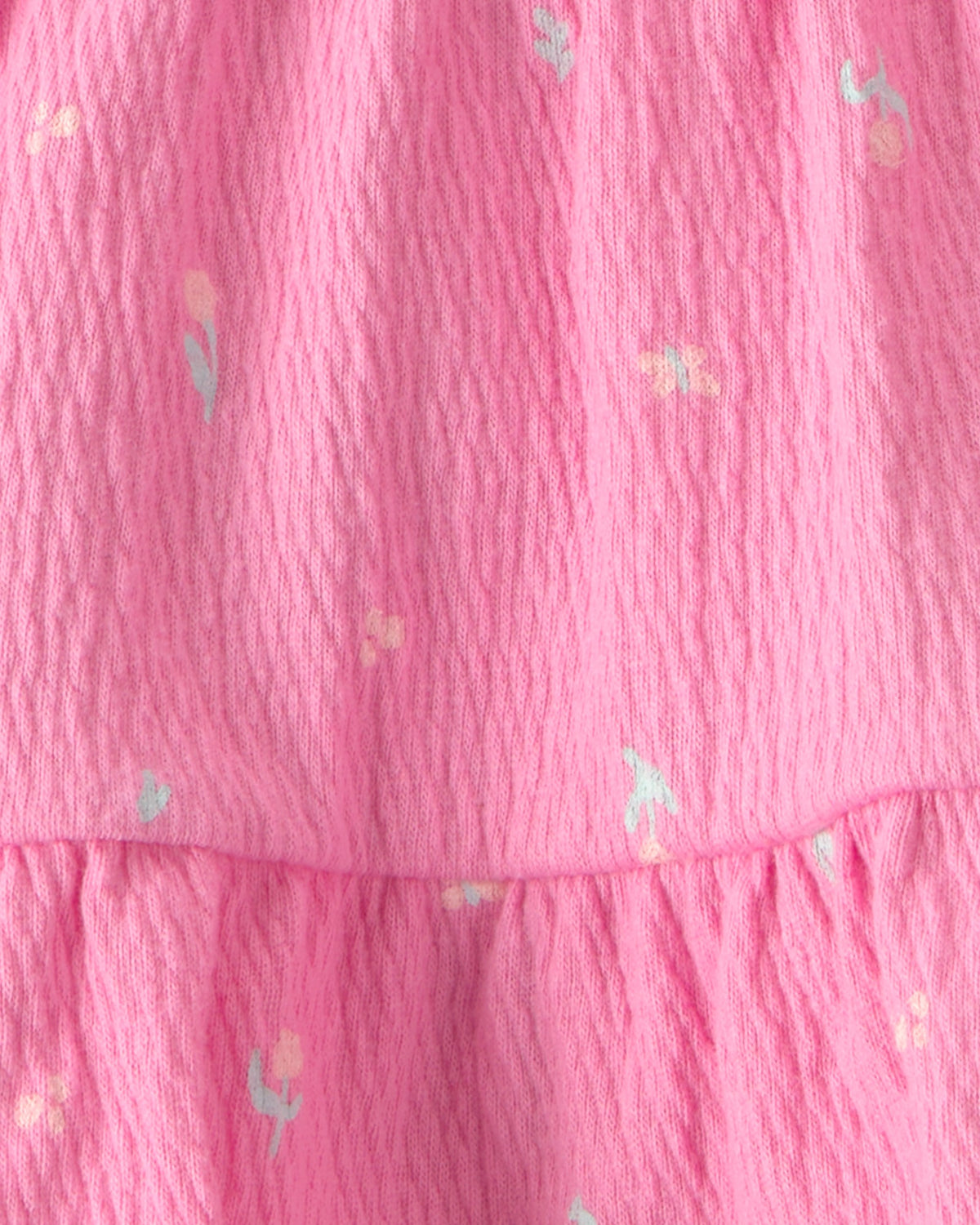 Conjunto De 2 Piezas De Playera Y Falda Floral Rosa - Multi
