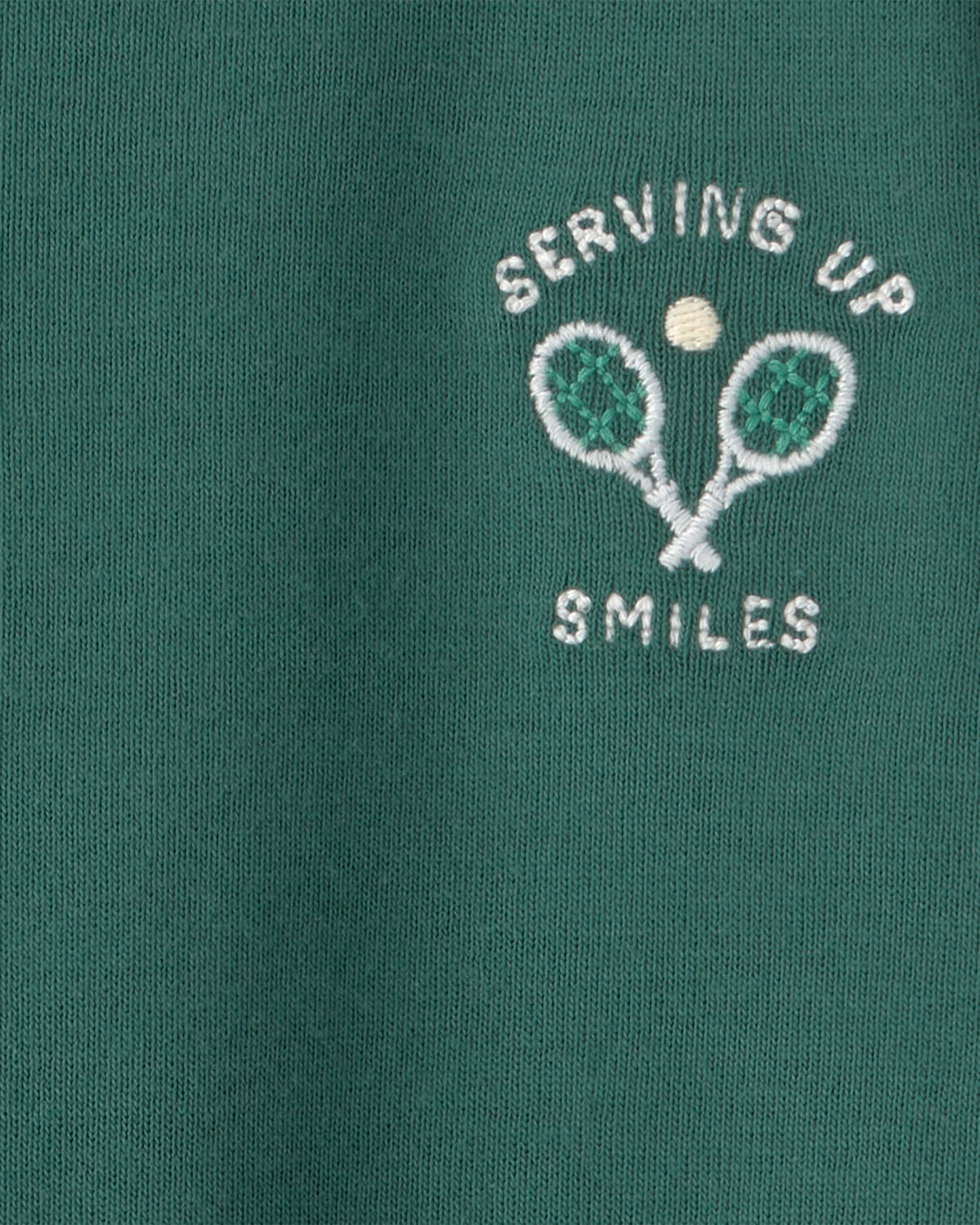 Romper De Manga Corta Con Estampado De Tenis - Verde