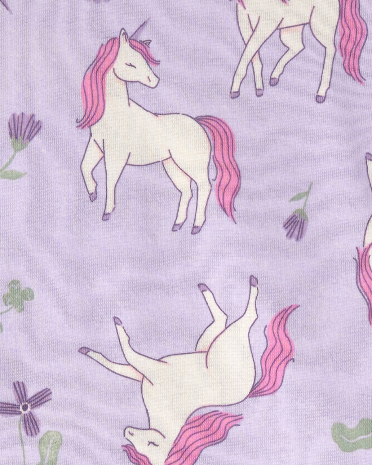 Pijama De Algodón 4 Piezas Con Unicornios - Multi