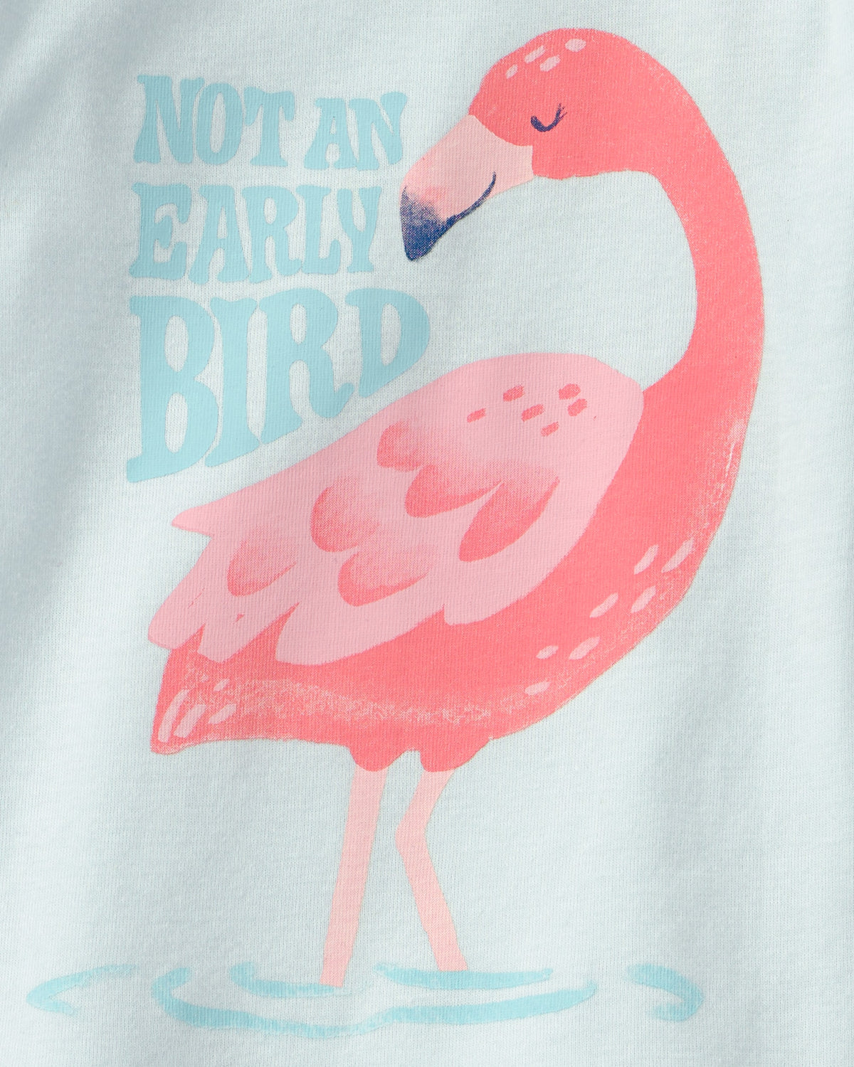 Pijama De 4 Piezas 100% Algodón De Ajuste Ceñido Y Flamingos - Multi