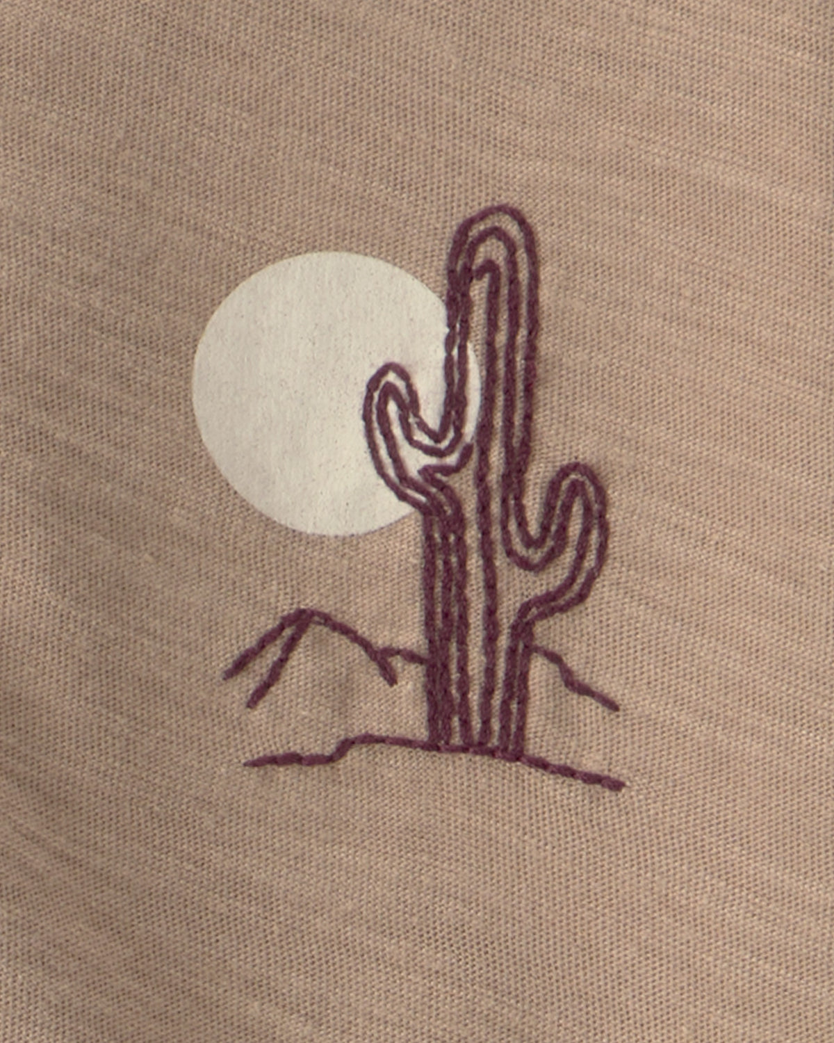 Conjunto de 2 Piezas Henley de Cactus y Short - Café