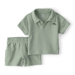 Conjunto De 2 Piezas De Playera Y Short Verde - Multi
