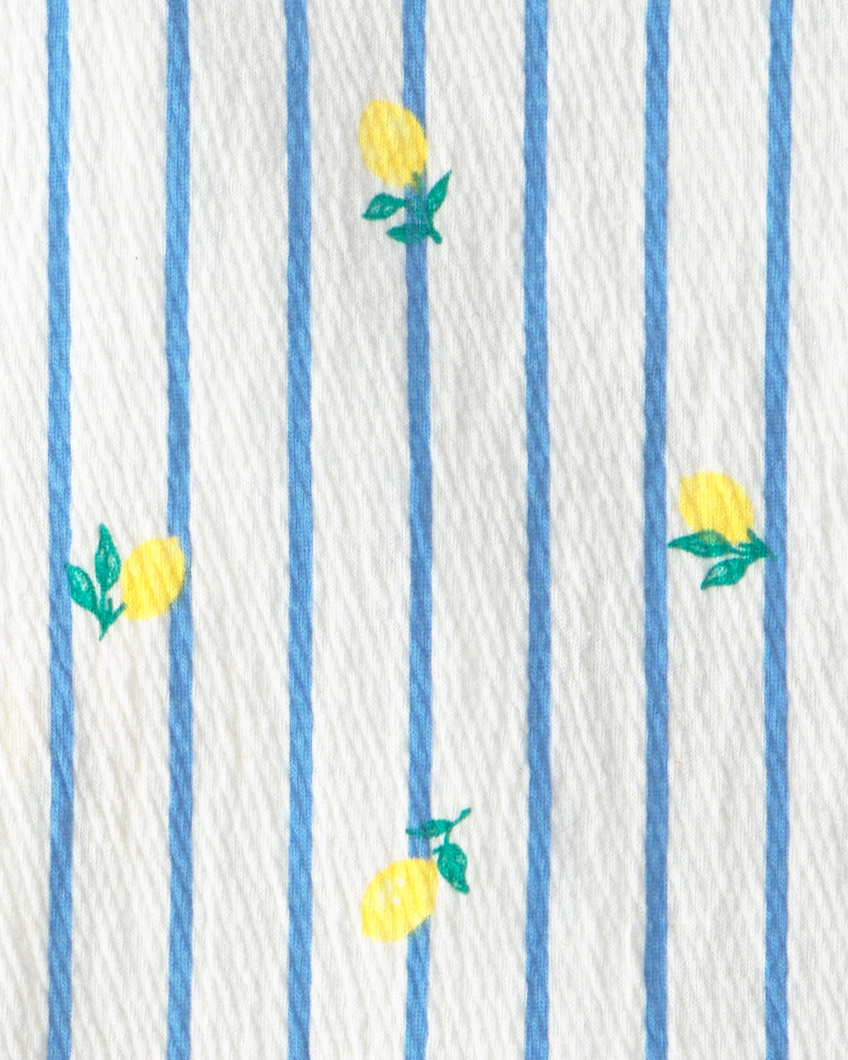 Conjunto de Blusa y Short a Rayas de Limones - Amarillo/Azul/Blanco