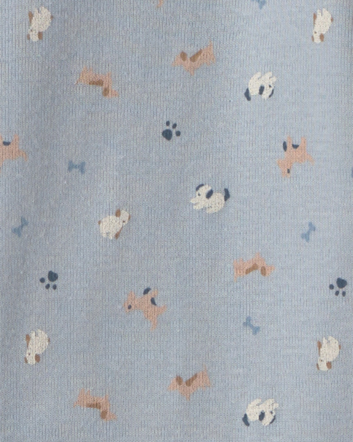 Conjunto de 3 piezas con pañaleros y pantalón de perritos - Azul