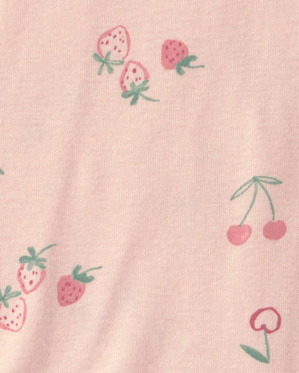 Conjunto de 3 piezas con pañaleros y pantalón de fresas - Rosa