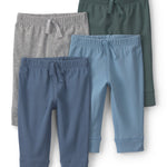 Paquete de 4 Pantalones Pull-on en Azul y Verde