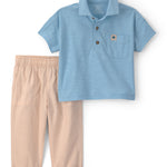 Conjunto De 2 Piezas Con Polo Y Pantalón - Multi