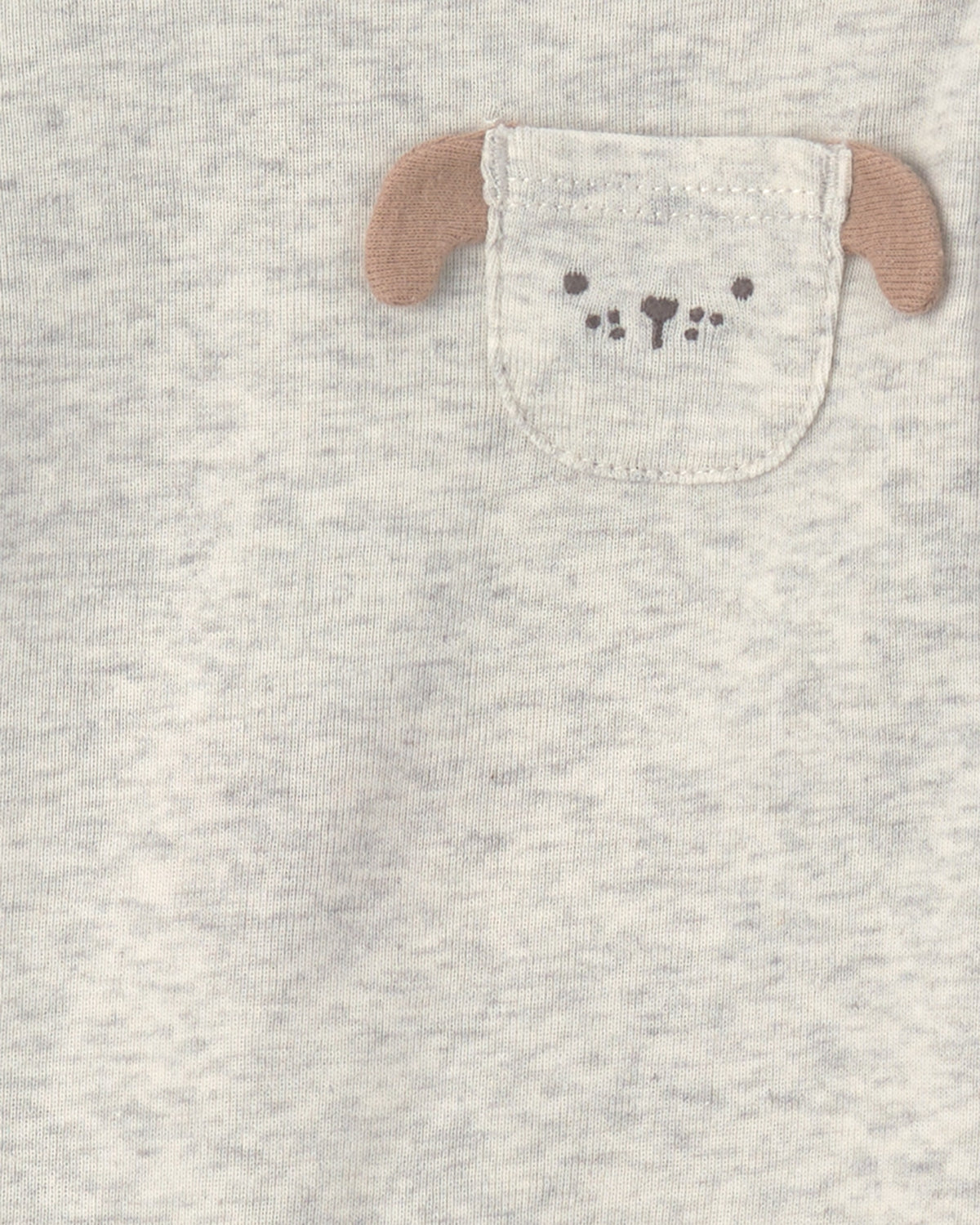 Paquete de 4 Pañaleros de Manga Larga de Perritos - Café