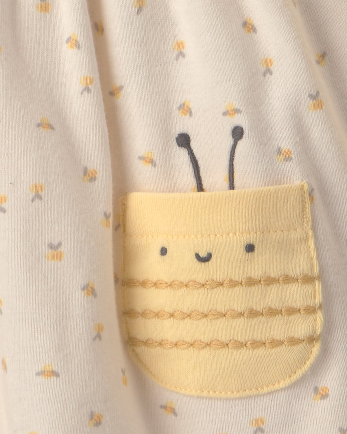Paquete de 2 vestidos con pañalero integrado de manga corta - Amarillo