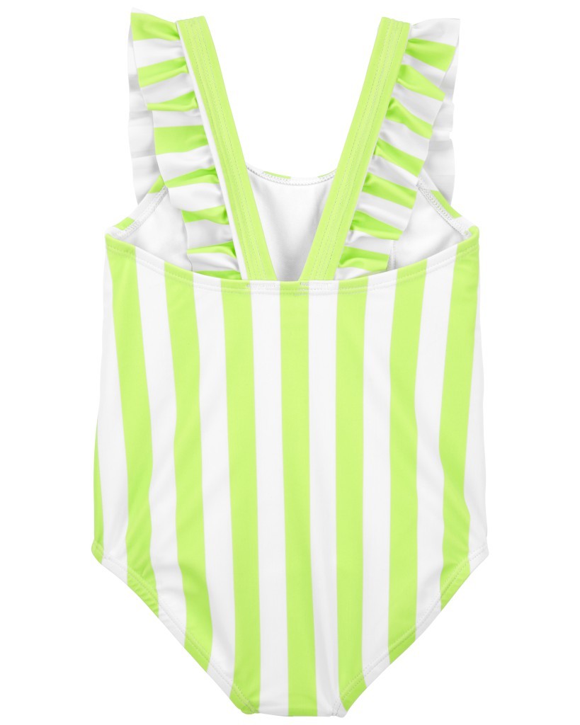 Traje De Baño De 1 Pieza - Rayas Verde