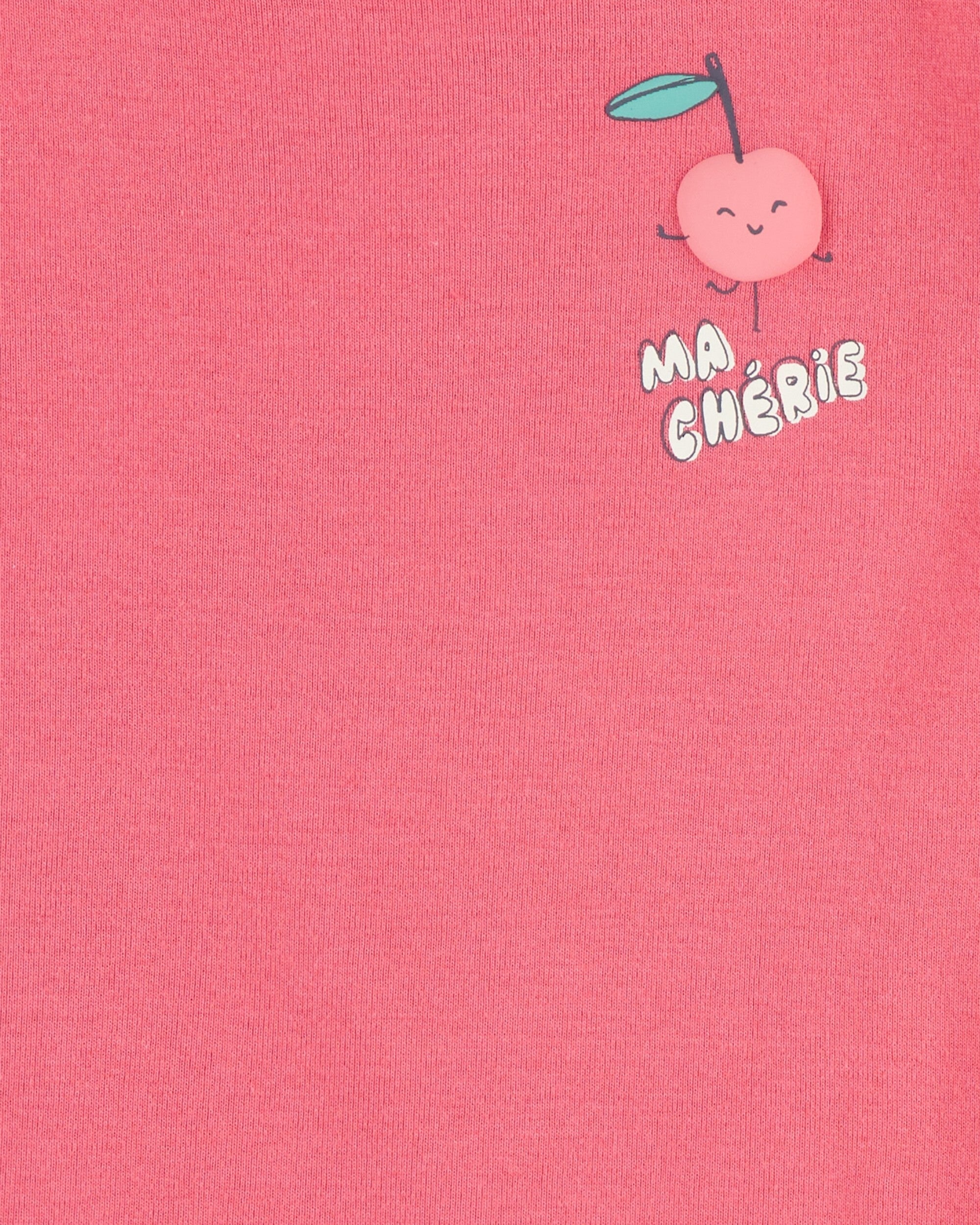 Pijama de 4 piezas de Algodón - Estampado Cerezas