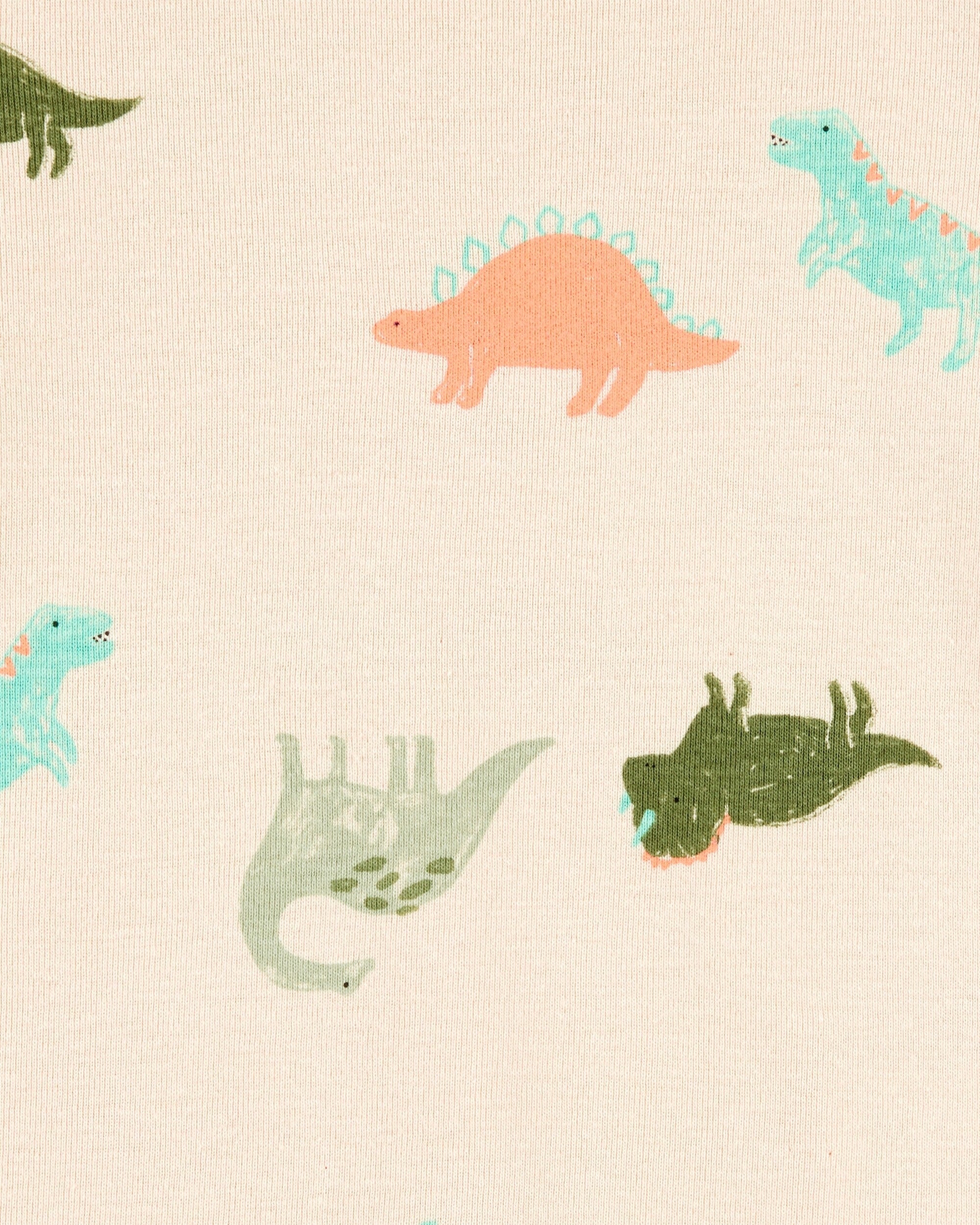 Pijama de 4 piezas de Algodón - Estampado Dinosaurios