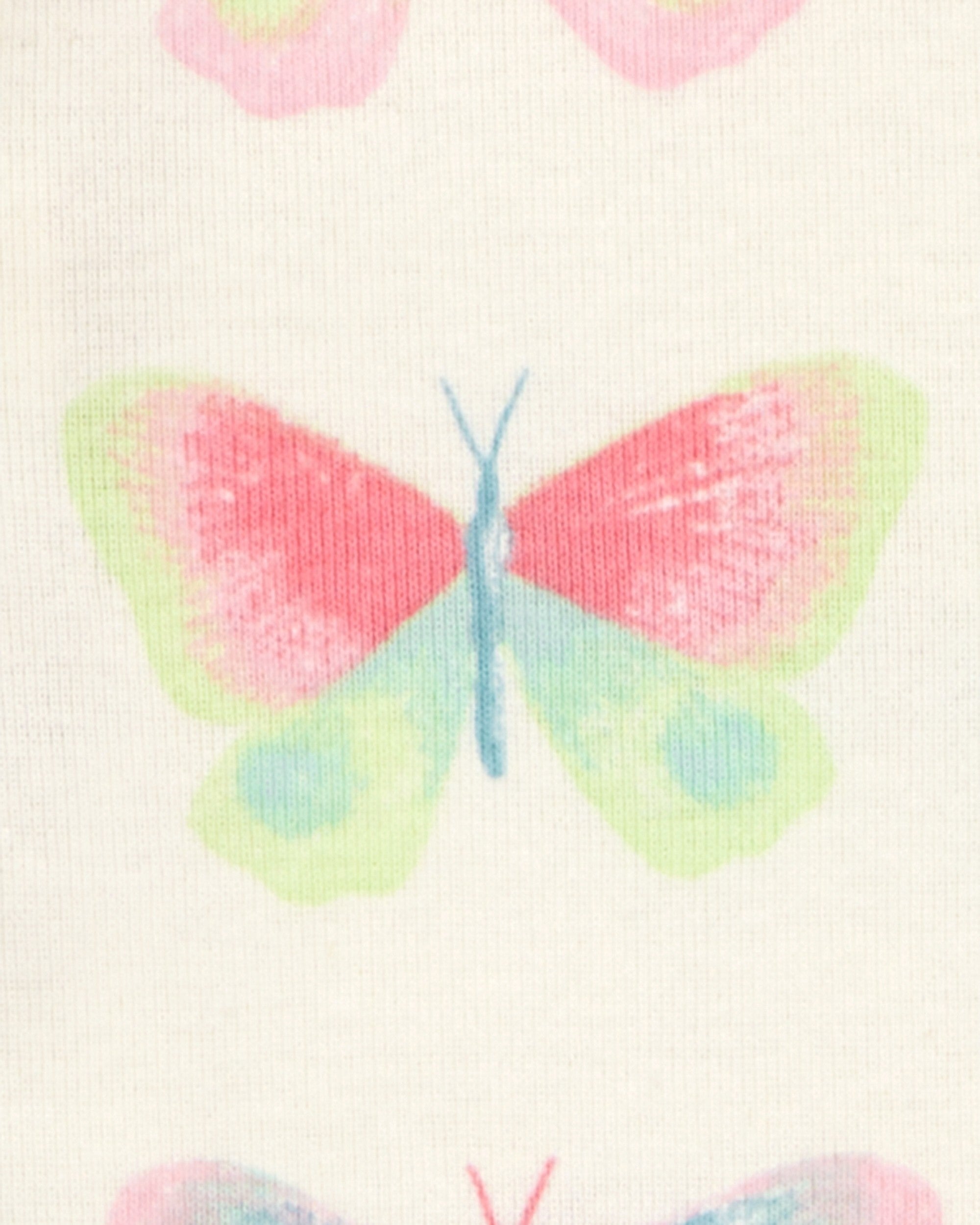 Pijama de 4 piezas de algodón de ajuste perfecto - Mariposa