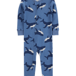 Pijama de Algodón De Ajuste Perfecto - Ballena - Azul