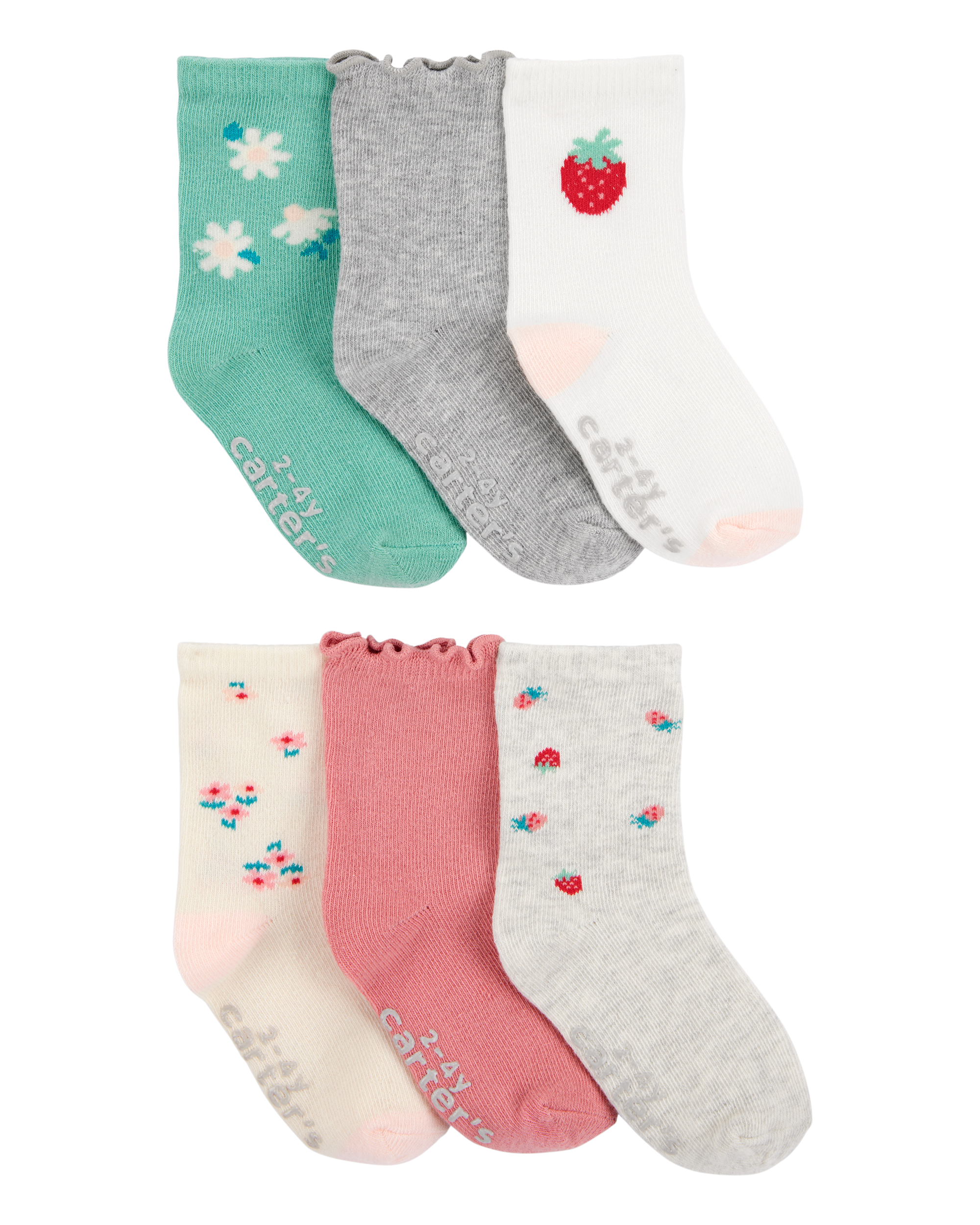 Paquete de 6 Calcetines - Moras y Flores