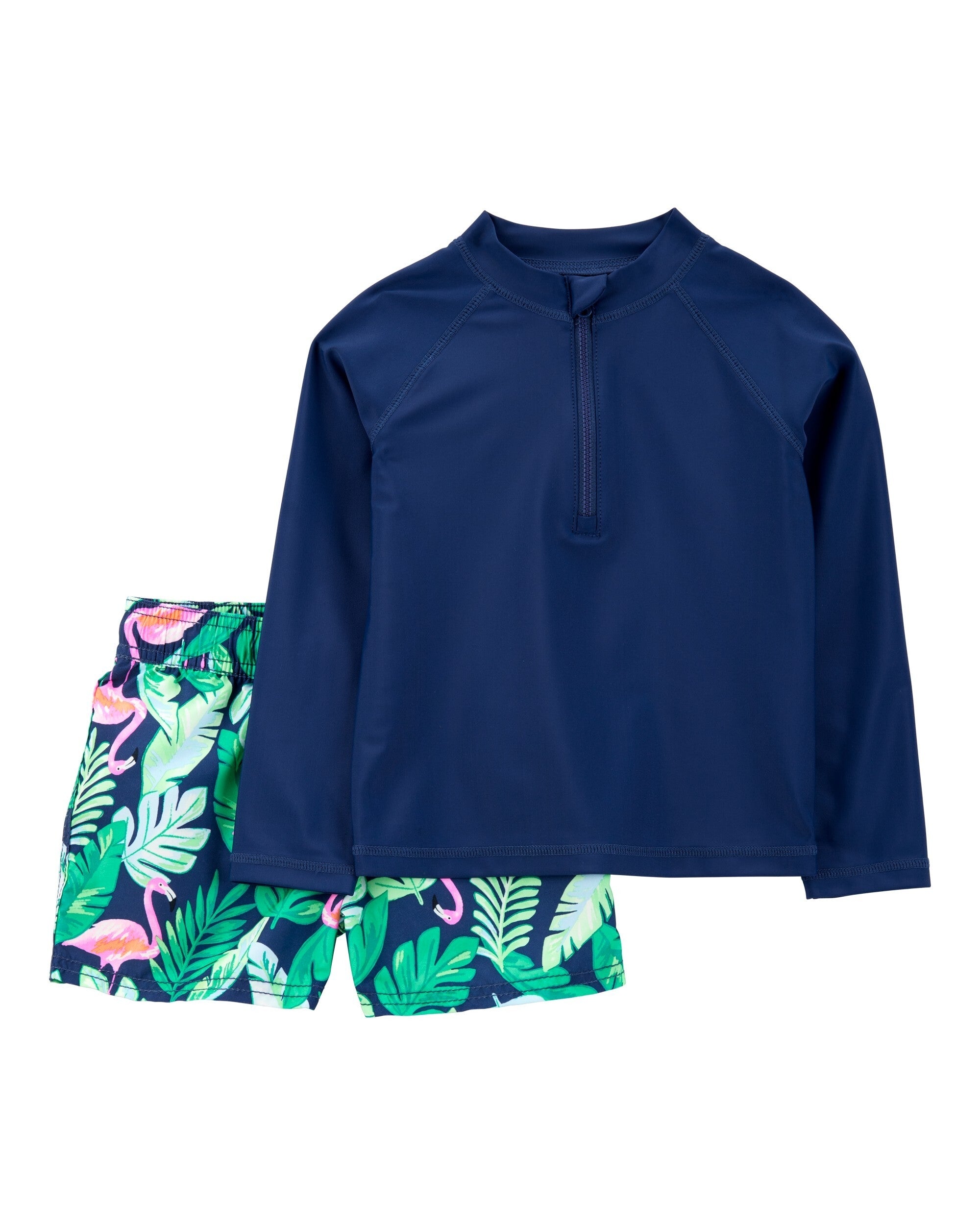 Traje De Baño De 2 Piezas - Estampado Tropical