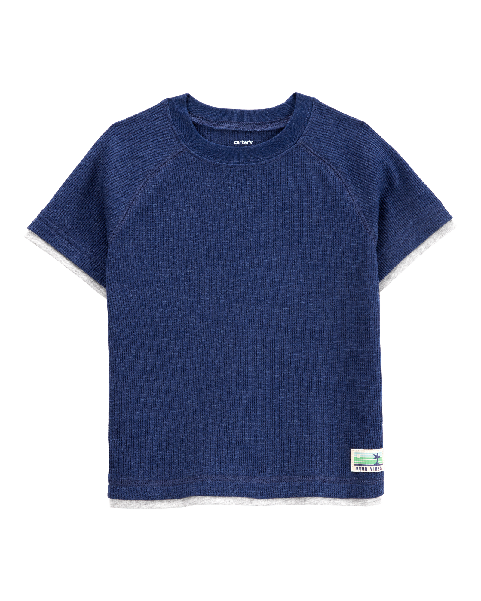 Playera Manga Corta - Azul