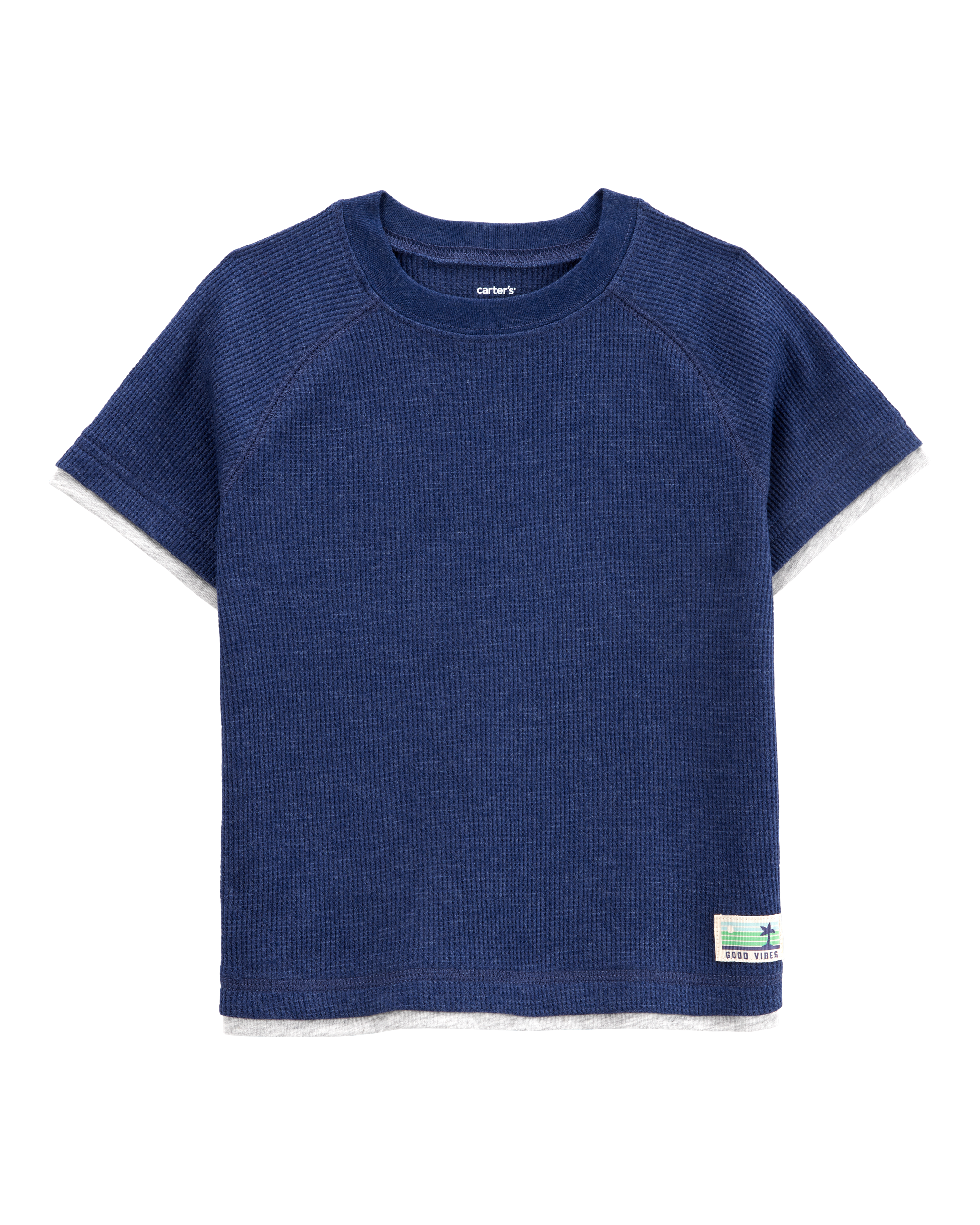 Playera Manga Corta - Azul