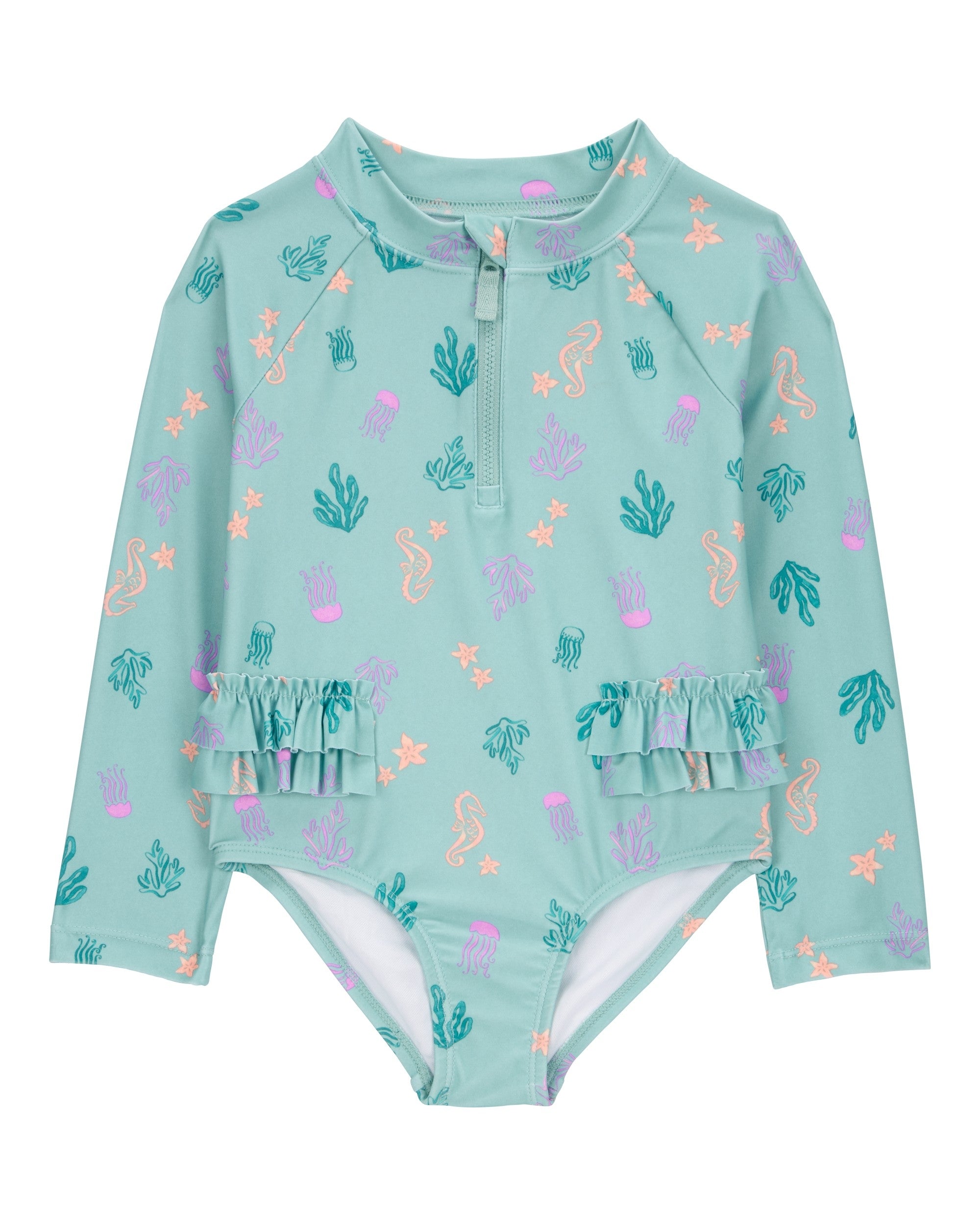Traje De Baño De 1 Pieza - Estampado Coral