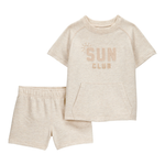Conjunto de 2 piezas camisa y shorts "Sun Club"